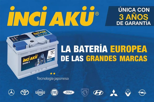 Bateria Inci Aku 75a (42ah) Gtia 3 Años Colocacion Gratis - Imagen 3