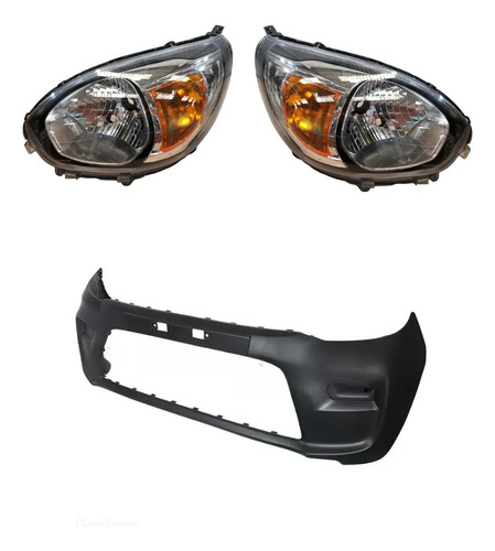 Kit Paragolpe Con Semiópticas Suzuki Alto 800 2020-2024