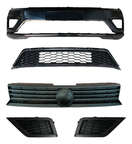 Kit Paragolpe Delantero Completo Panal Volkswagen Gol G8