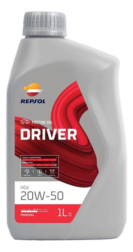 Aceite Repsol 20w50 Hgx Mineral 1litro