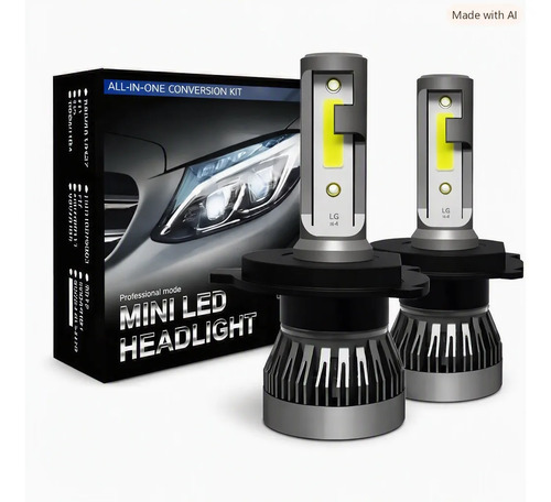 Kit Led Hb4 Lamparas Luces Auto Corta Larga 6500k 3800lm