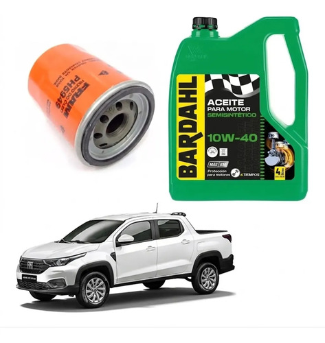 Filtro + Aceite Bardahl 4 Ltr Fiat Strada 1.4 Nafta