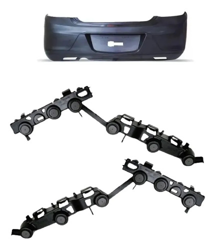 Kit Paragolpe Trasero Con Guias Chevrolet Onix Joy