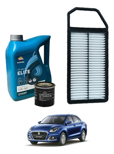 Kit De Filtros + Aceite Suzuki Dzire 1.2 Nafta