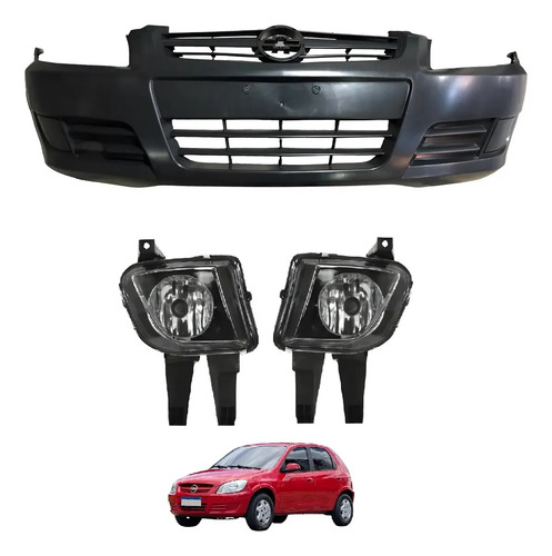 Kit Paragolpe + Camineros Chevrolet Celta 2007-2011