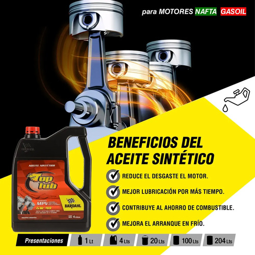 Aceite 15w40 4l + Aditivo Máxima Compresión 400ml Bardahl - Imagen 3